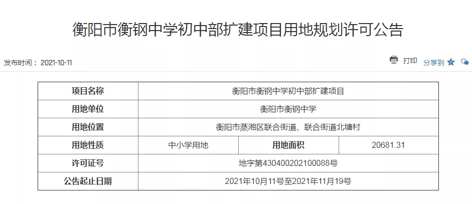 衡阳市衡钢中学初中部要扩建!增学位1800个(图1)