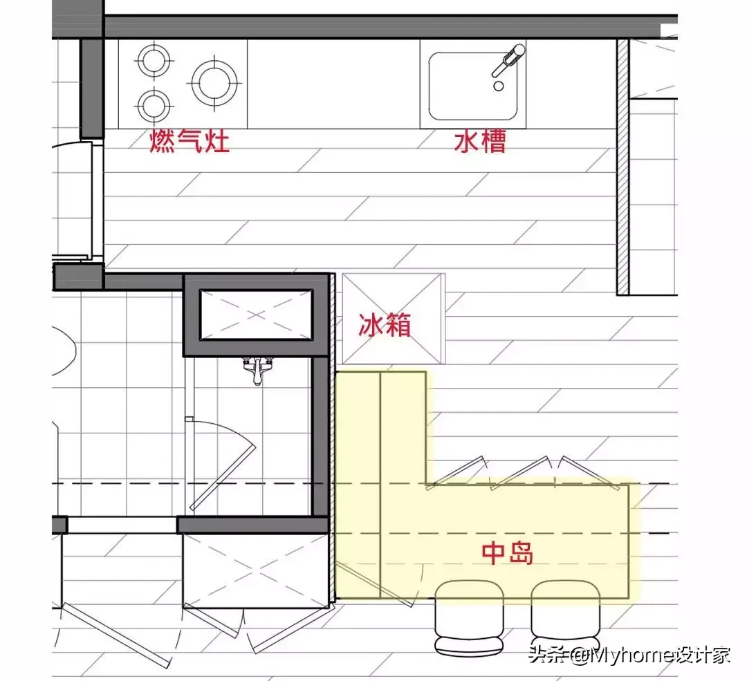 厉害！小户型也能有中岛厨房！10种布局挑一个来安排吧