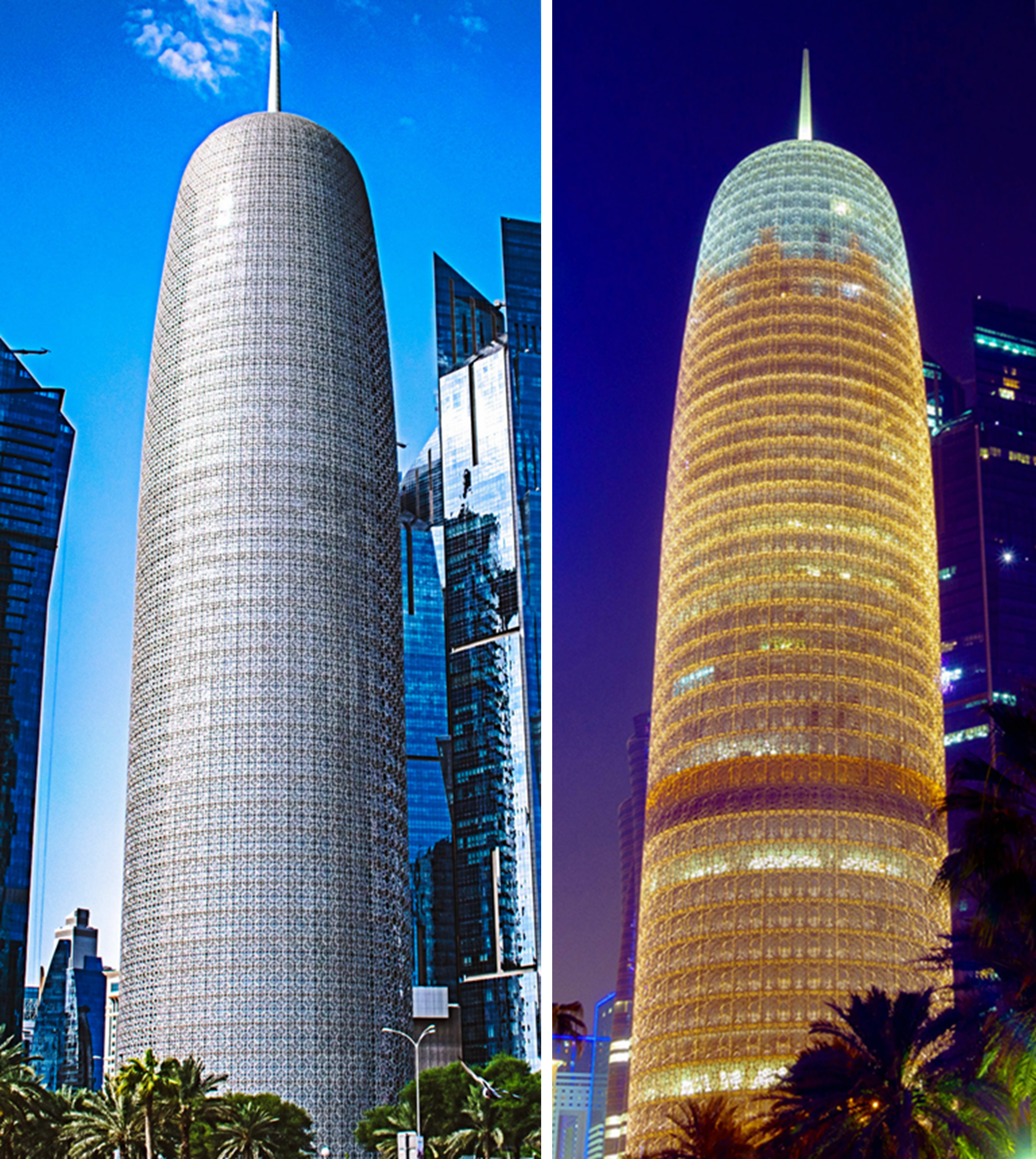 卡塔尔首都多哈，中东土豪城之一，建筑风格够不够前卫？