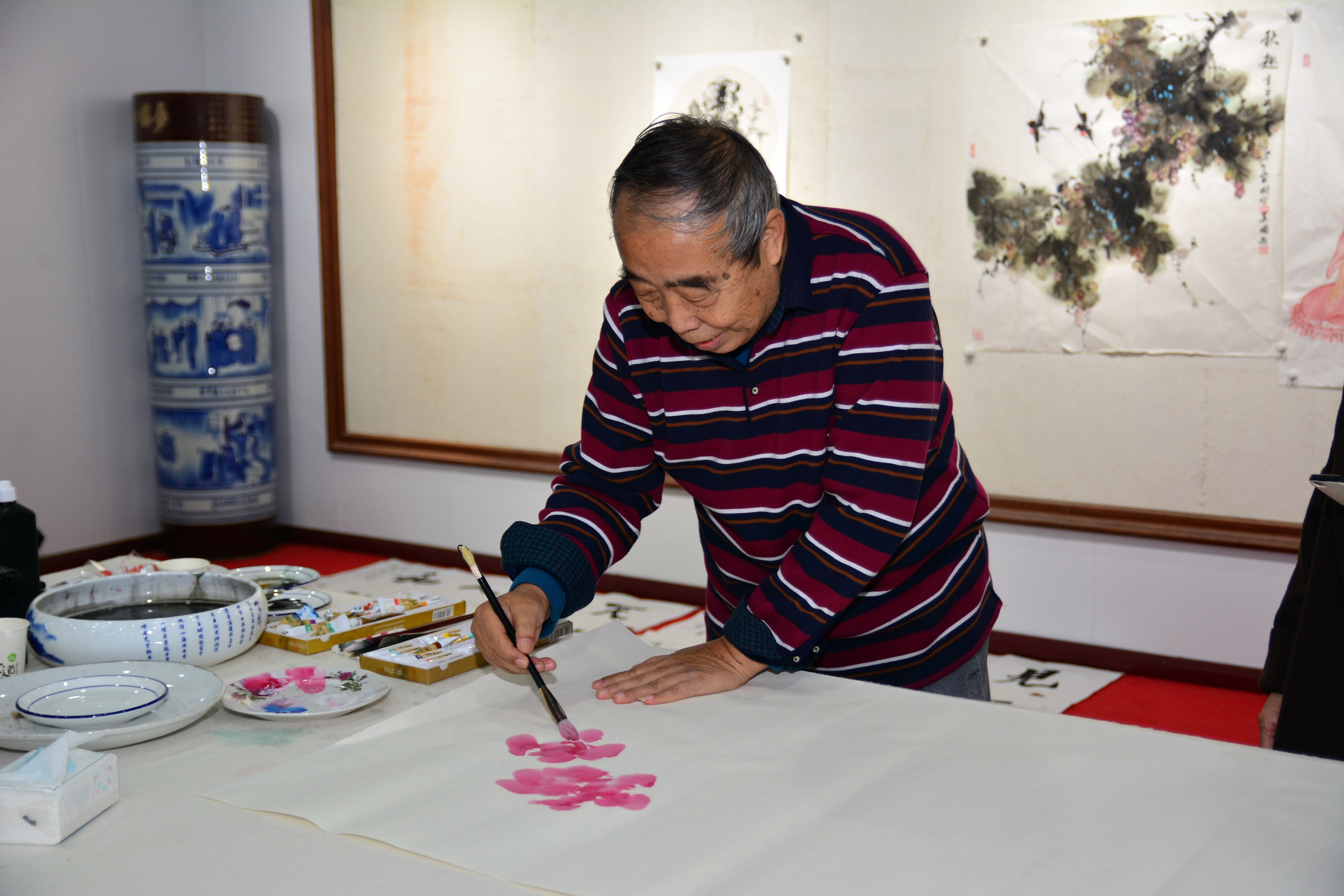 书画名家齐聚温书强画家工作室雅集