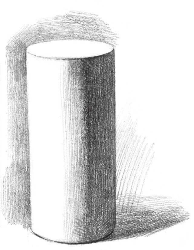 几何体素描很难画？分步骤教你画圆柱体画法，简单易学，建议收藏
