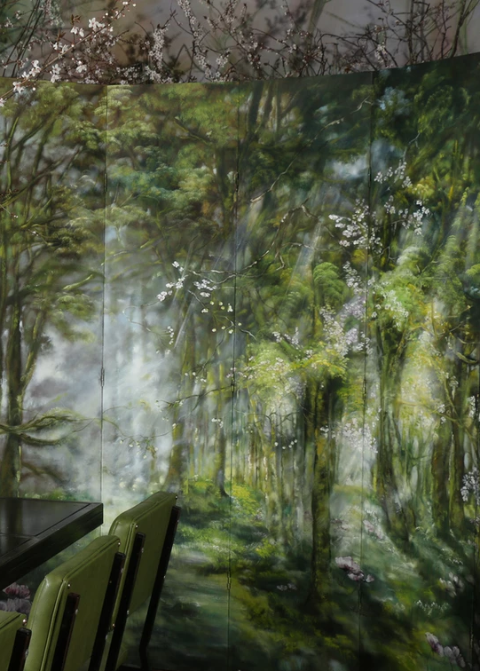 巴黎美院的天才女画家，花10年在自家的墙壁上作画，我被美哭了