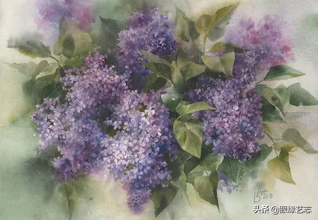 流年梦境，四季繁花。水彩伊人，临芳而画