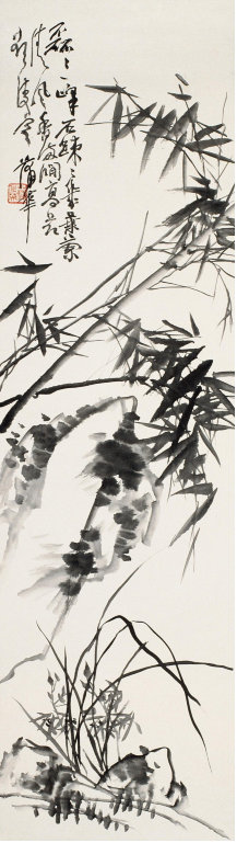 名画欣赏晚清蒲华墨竹图幽兰图等10幅国画作品赏析