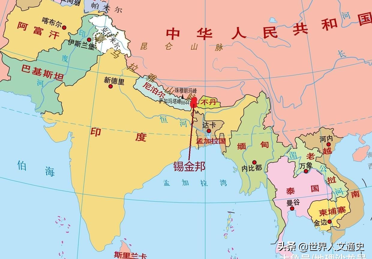 好家伙,英国人过去在南亚的殖民地包括了印度本土,巴基斯坦,孟加拉国