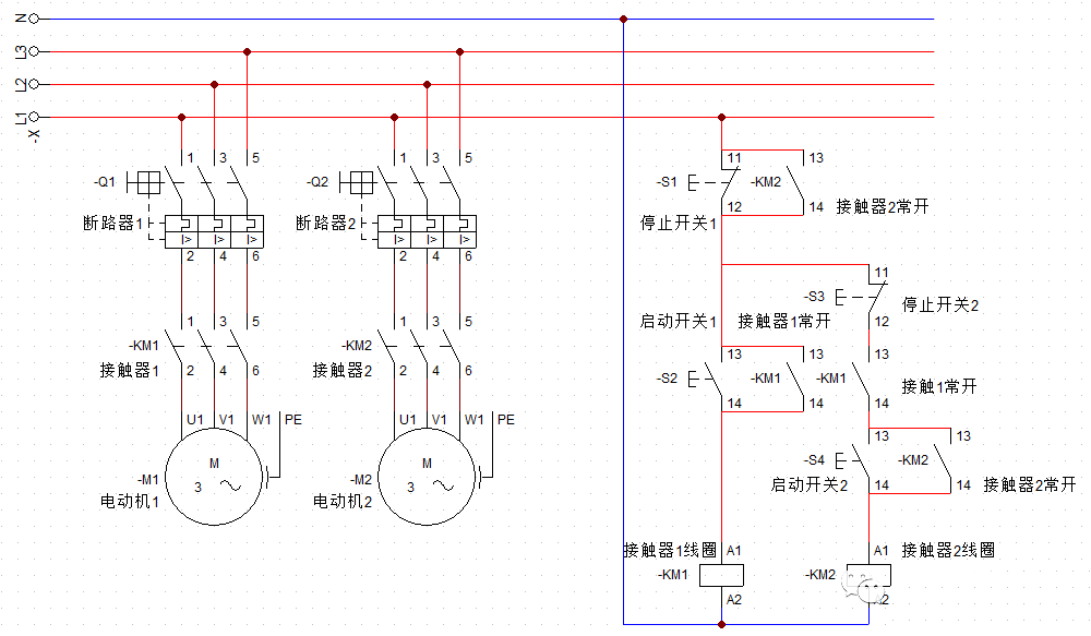 一分钟学会电机正反转电路 电机顺序启动，逆序停止