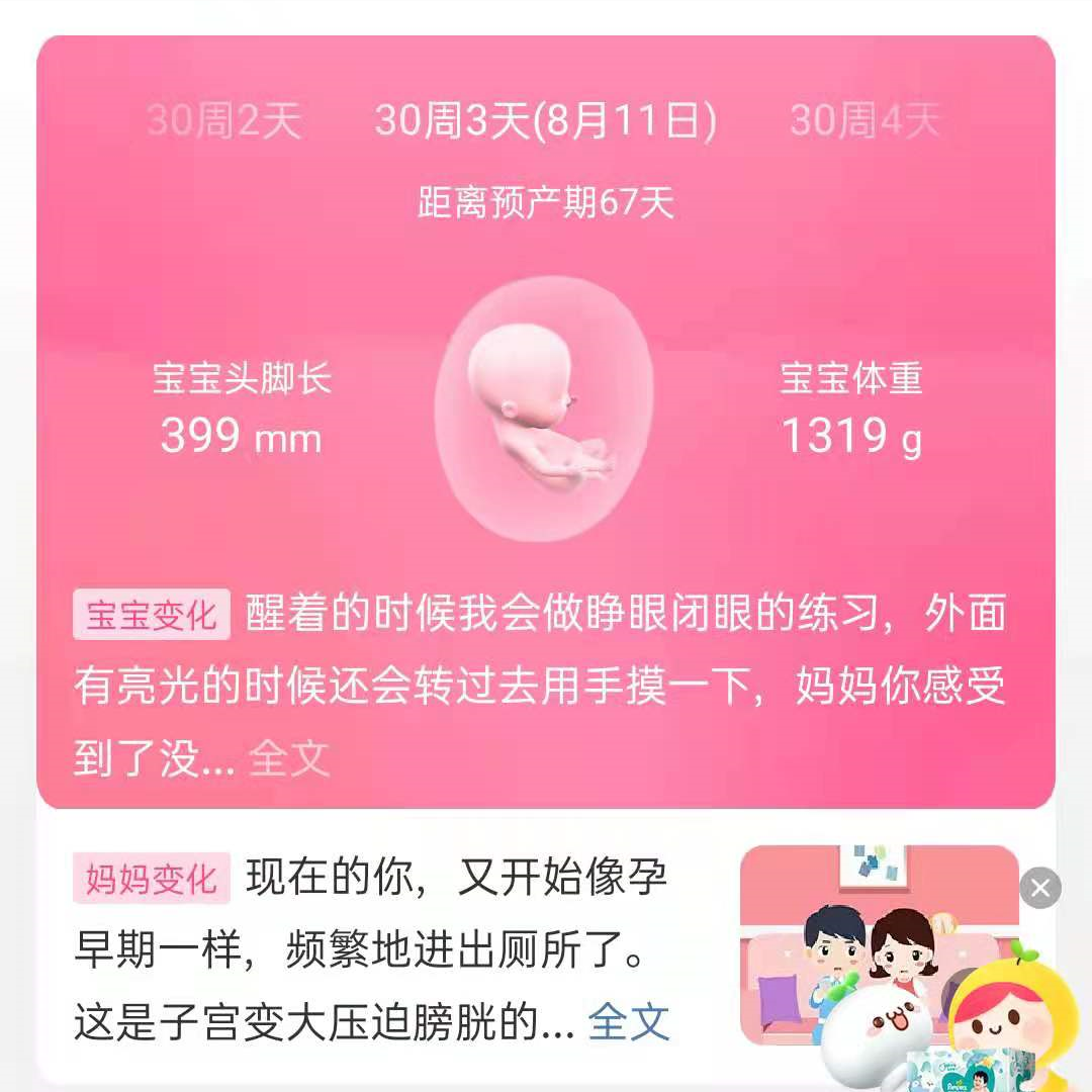 我的宝宝，我只想他能够平安地出生