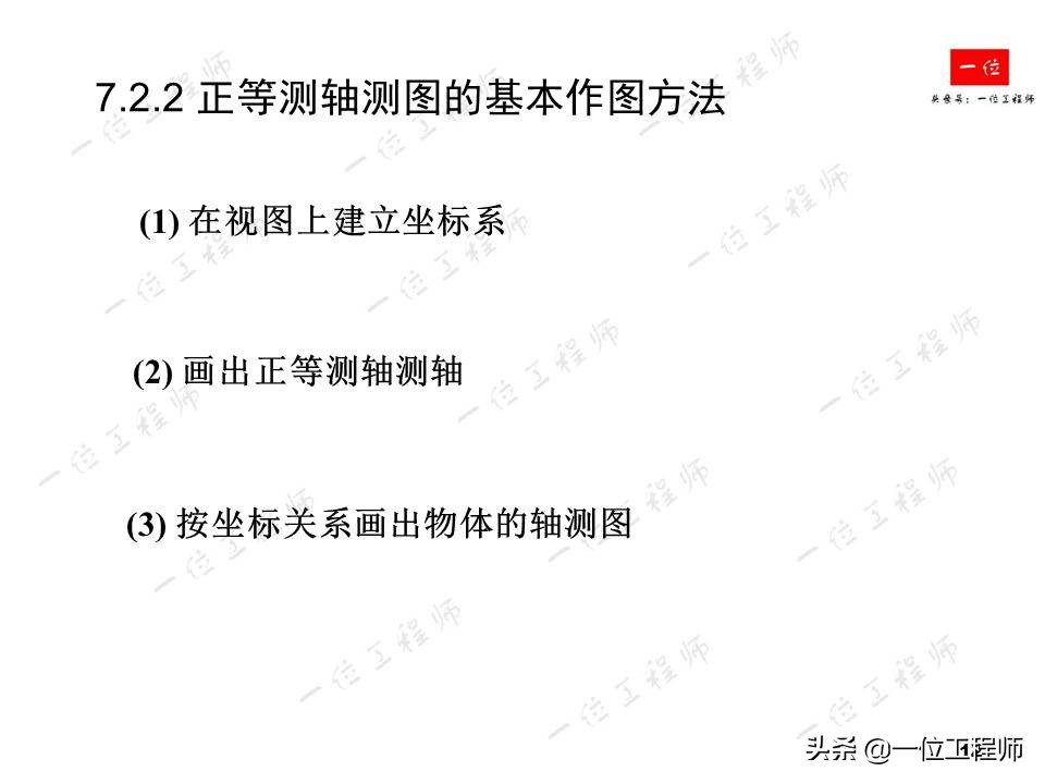 画法几何，轴测图的画法，52页内容讲解轴测图的绘制，值得保存