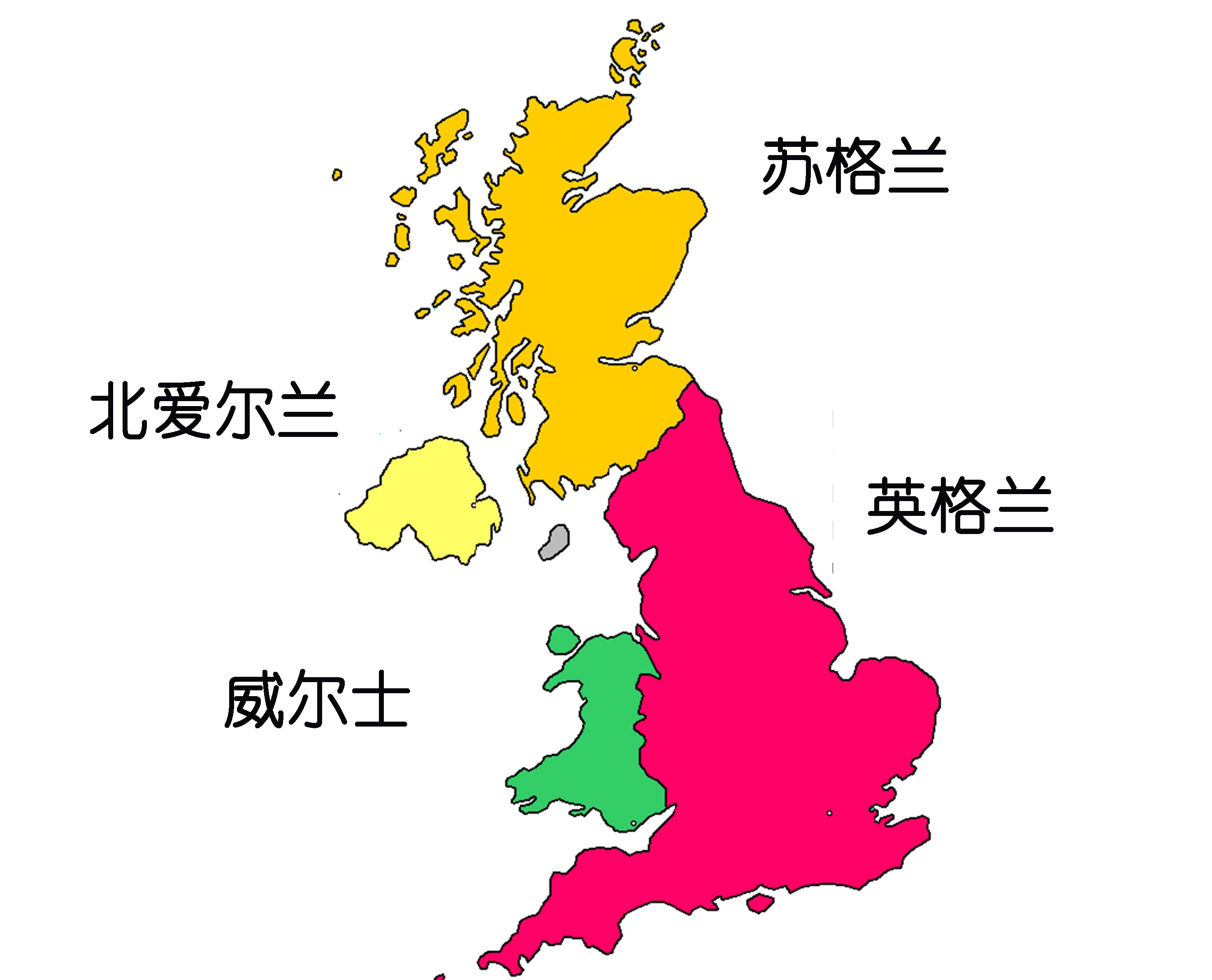英国位置轮廓图图片