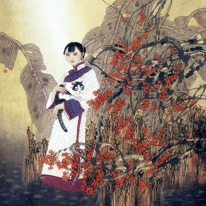 雅俗共赏 幻我两忘——著名画家​于文江笔墨再现东方女性群像