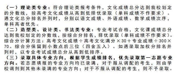 2022美术艺考 全国重点美术学院2021年高考文化录取分数线