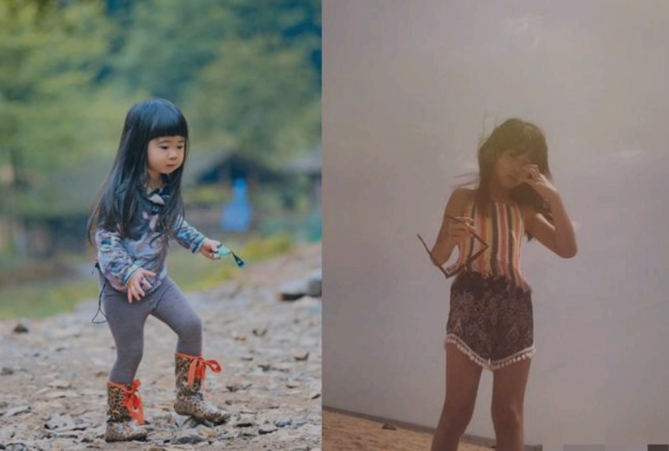 曹格妻子分享女儿照片，Grace穿高跟鞋长大了，腿长脚长五官出挑