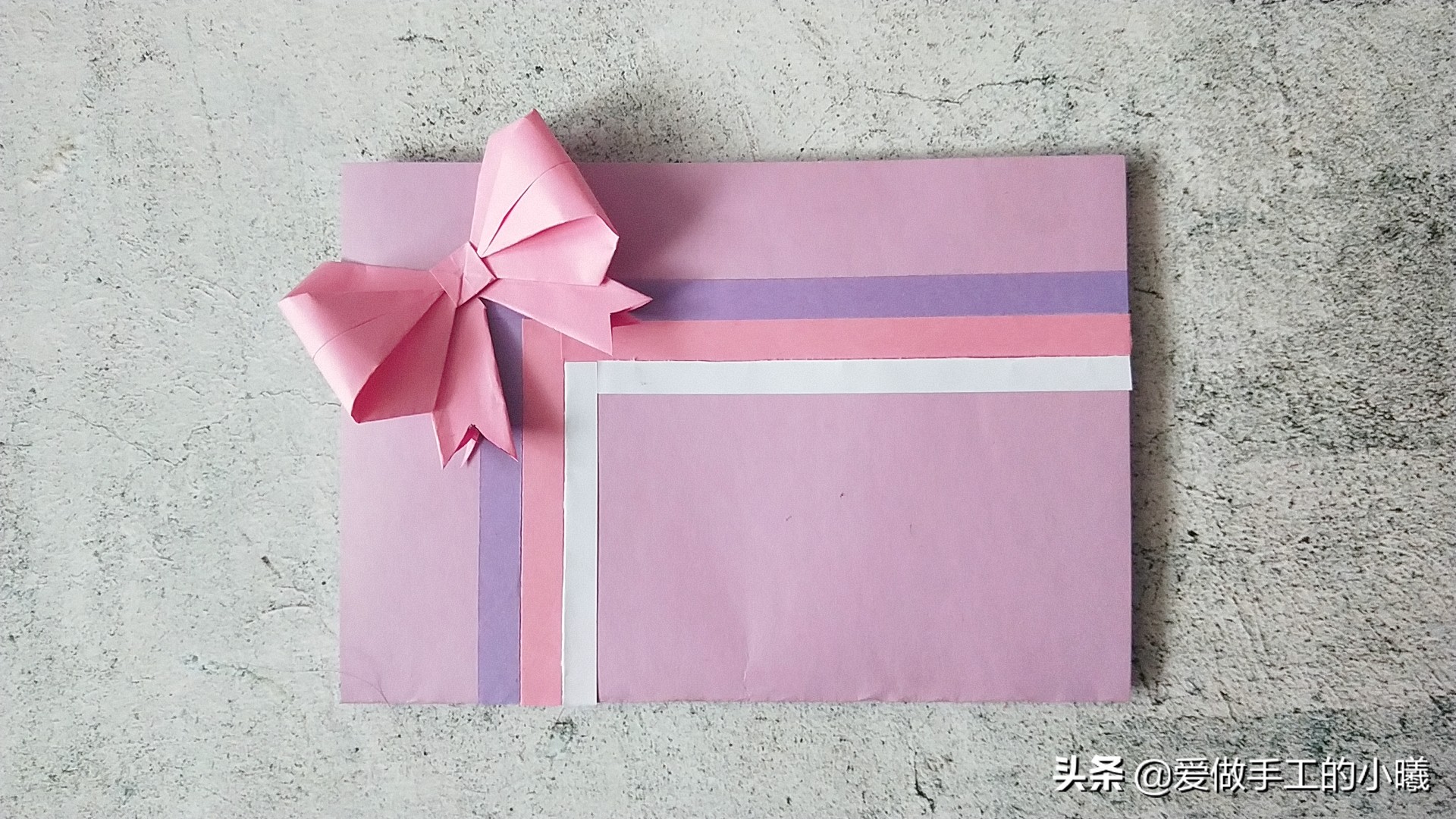 手把手教你制作漂亮蝴蝶结贺卡，轻松掌握精美蝴蝶结打法