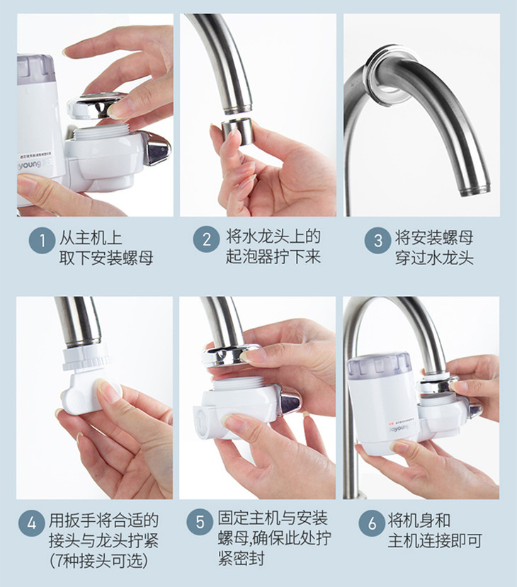 想要全家喝上放心水，給龍頭套上這個過濾器，5重過濾夠安全