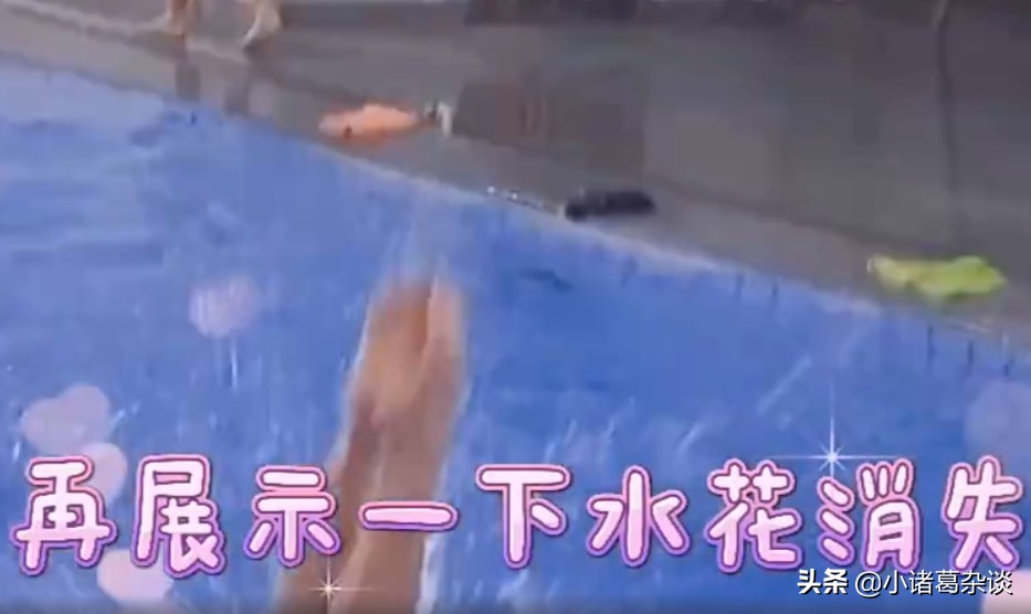 全红婵发福了？训练很认真，对记者竖大拇指，再次表演水花消失术