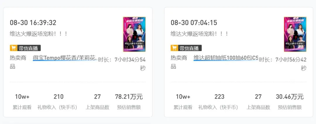 投1万卖10万,单场涨粉25万,快手电商还能这样玩?