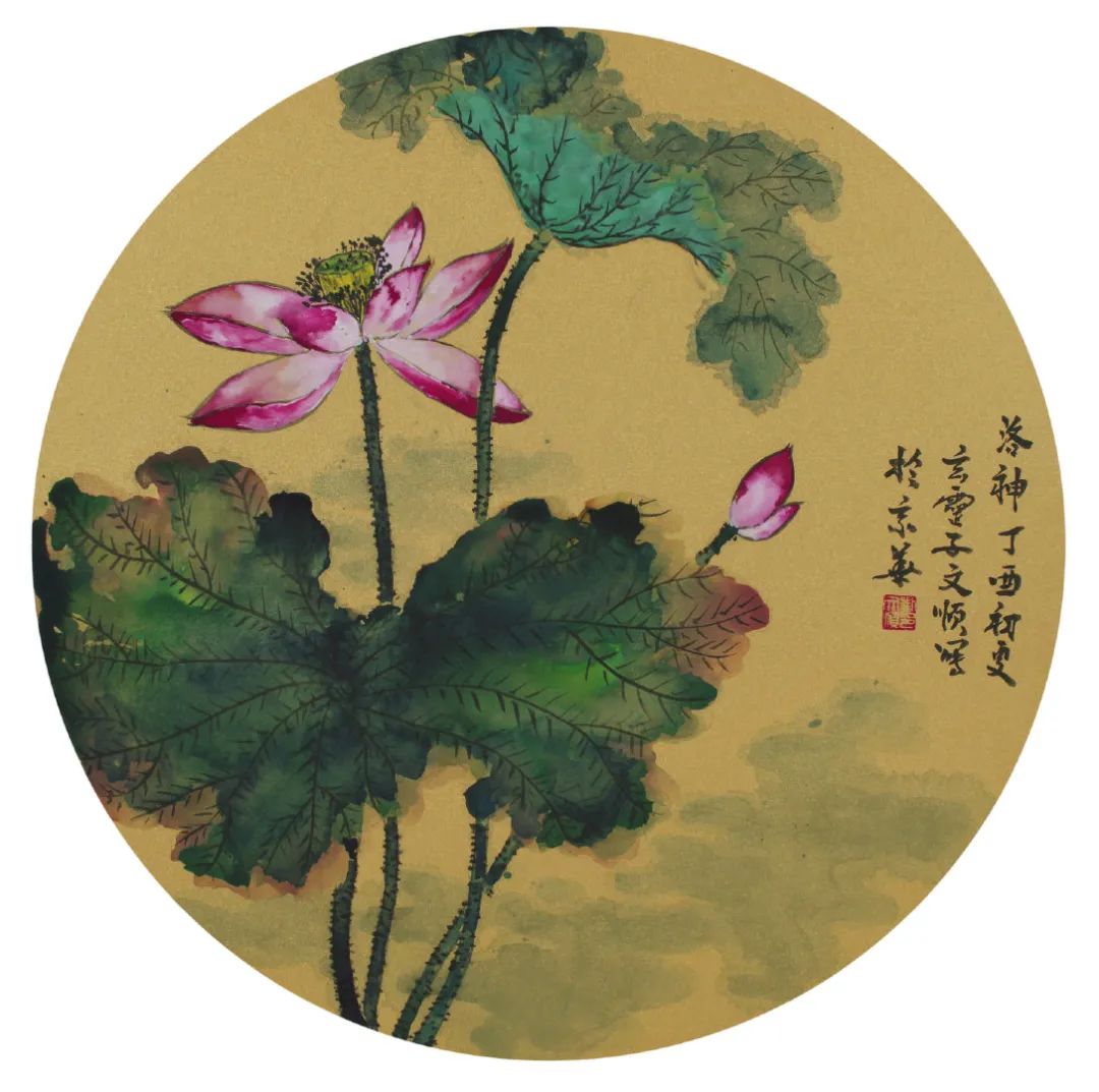 国画荷花:出淤泥而不染,濯清涟而不妖!构图,用色都值得收藏