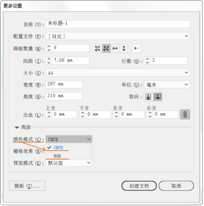 AI软件的最基础教程——新建文档