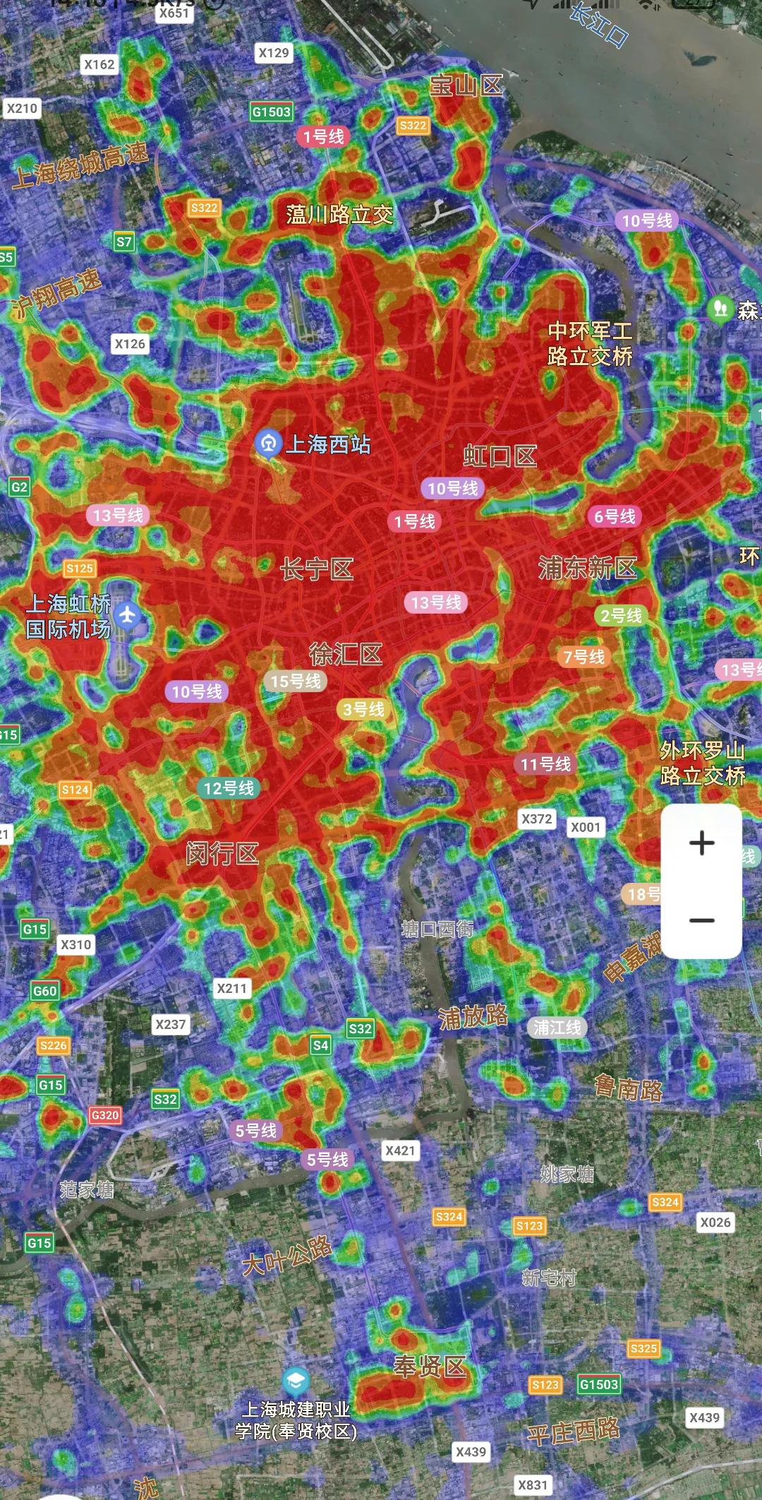 中国香港人口（我国人口超过2千万的城市及热力图对比）