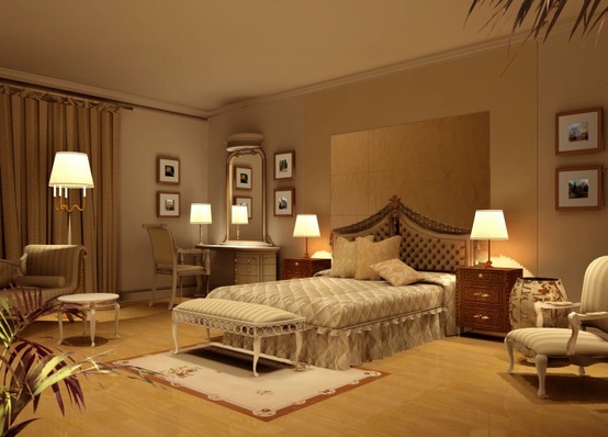你喜欢欧式风格的家居设计风格吗？看、给你看看欧式卧室壁纸效果