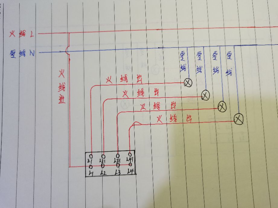 家用开关插座接线图，需要的拿走