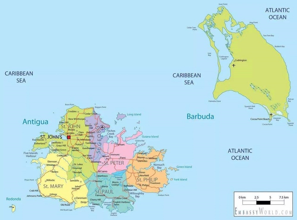 小安的列斯群岛地图图片