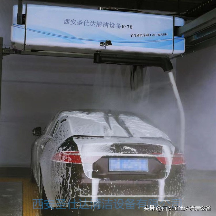 西安无接触洗车机，360度旋转式洗车设备，PLC电脑控制