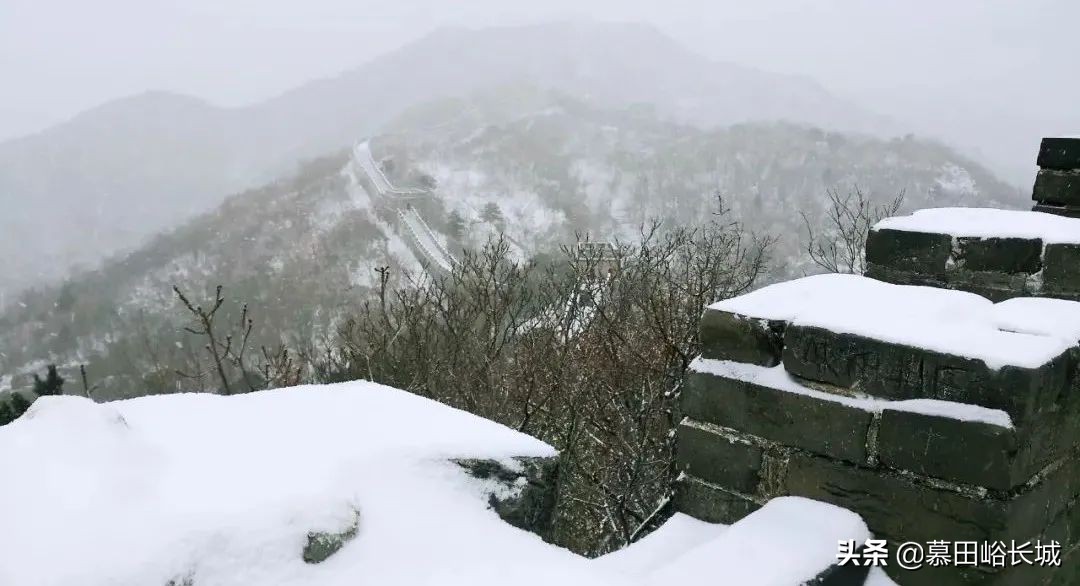 和敬一丹漫步雪中长城 迎接冬日美好