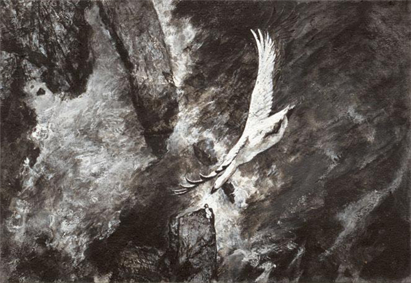 绘画连环画《雪雁》何多苓作品