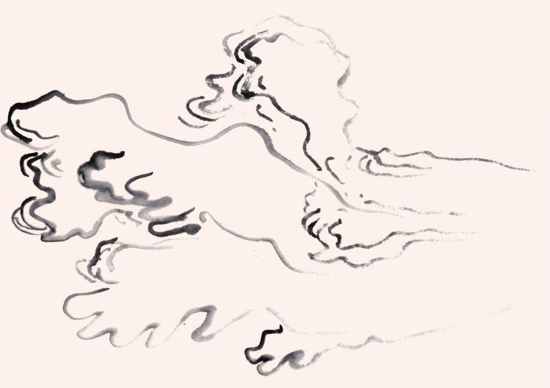 国画不会画云？老艺术家教你三种云的画法，学会几分钟一副画！