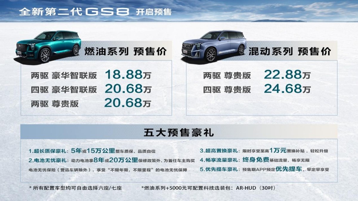 汉兰达同款混动技术,全新第二代GS8五重预售好礼等你来订
