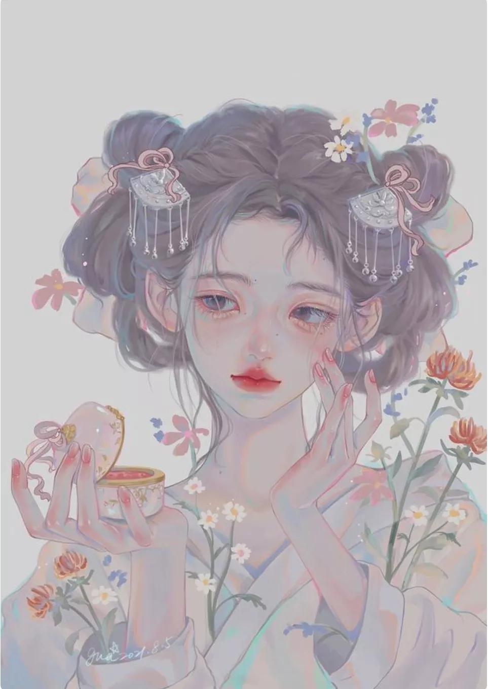 本草纲目草药拟人插画