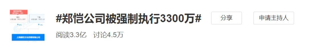 名下36家公司，酒吧每日流水300万，郑恺还不起3300万？