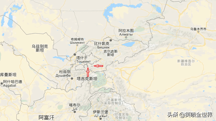 乌兹别克斯坦地图(从地图上看国家间的奇葩飞地，飞得到处都是)