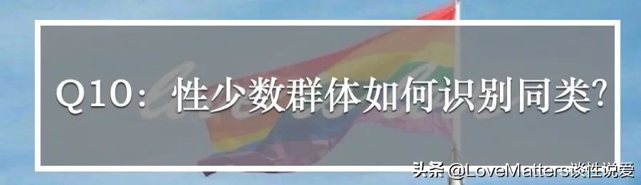 直男直女看过来，性少数到底哪里和“多数”不同？10问性少数群体