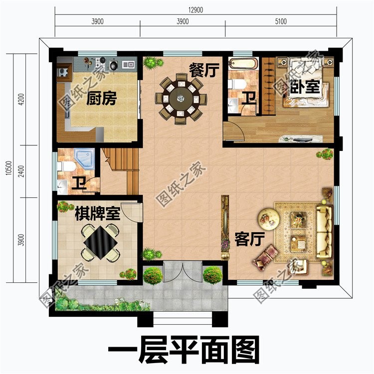 回老家盖一处欧式二层小别墅，让空气里充满快活的味道