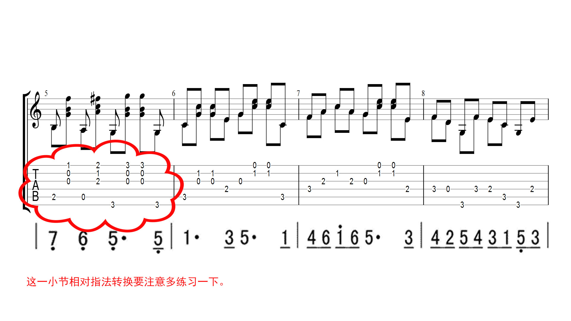 古典吉他入门考级曲《快乐的农夫》动态跟练视频及高清乐谱分享