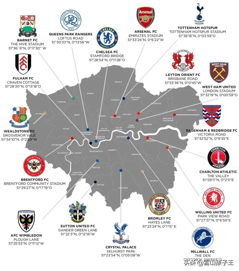 英超联赛在伦敦哪里(英格兰足球氛围远比想象中夸张，伦敦竟然有这么多足球俱乐部)