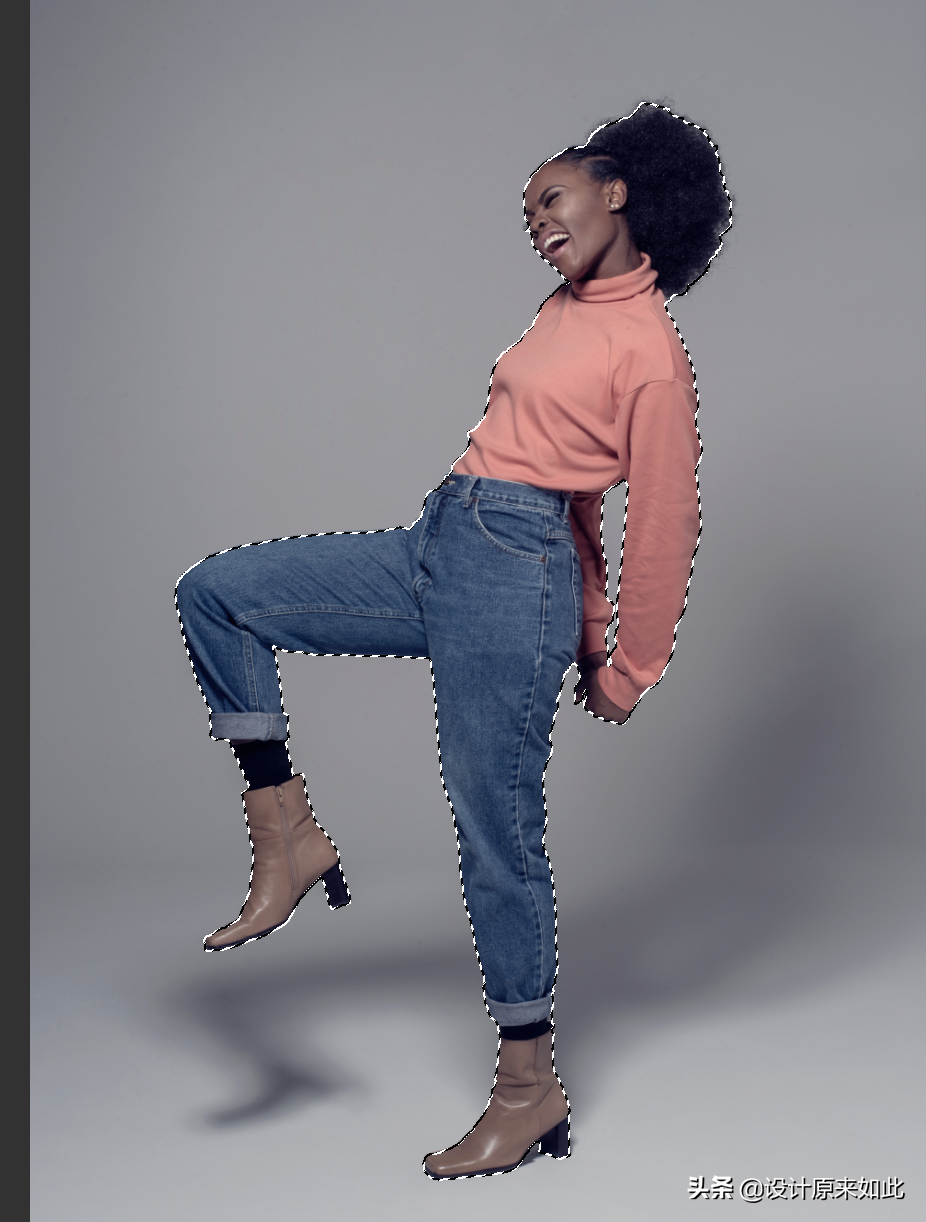 纯色带投影的图片如何抠图去背景？PS抠图技巧，简单快速