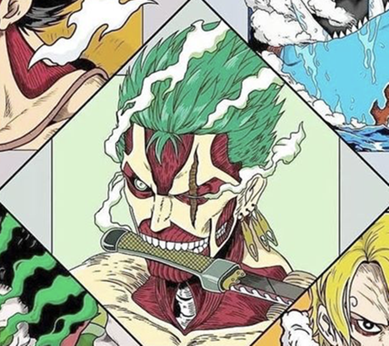 海贼王化身进击的巨人，不仅霸气十足，而且十大巨人一点儿不违和
