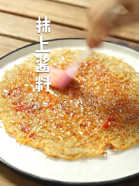 不用和面不用揉，好吃到流口水的快手煎饼，一搅一摊，5分钟出锅