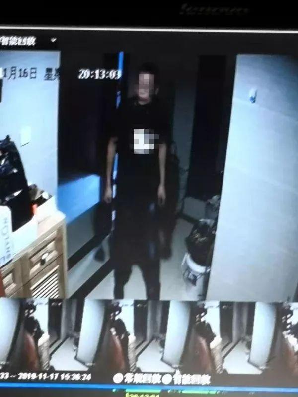 广西一男子居然在楼道里狂吻女鞋，还做出猥琐动作