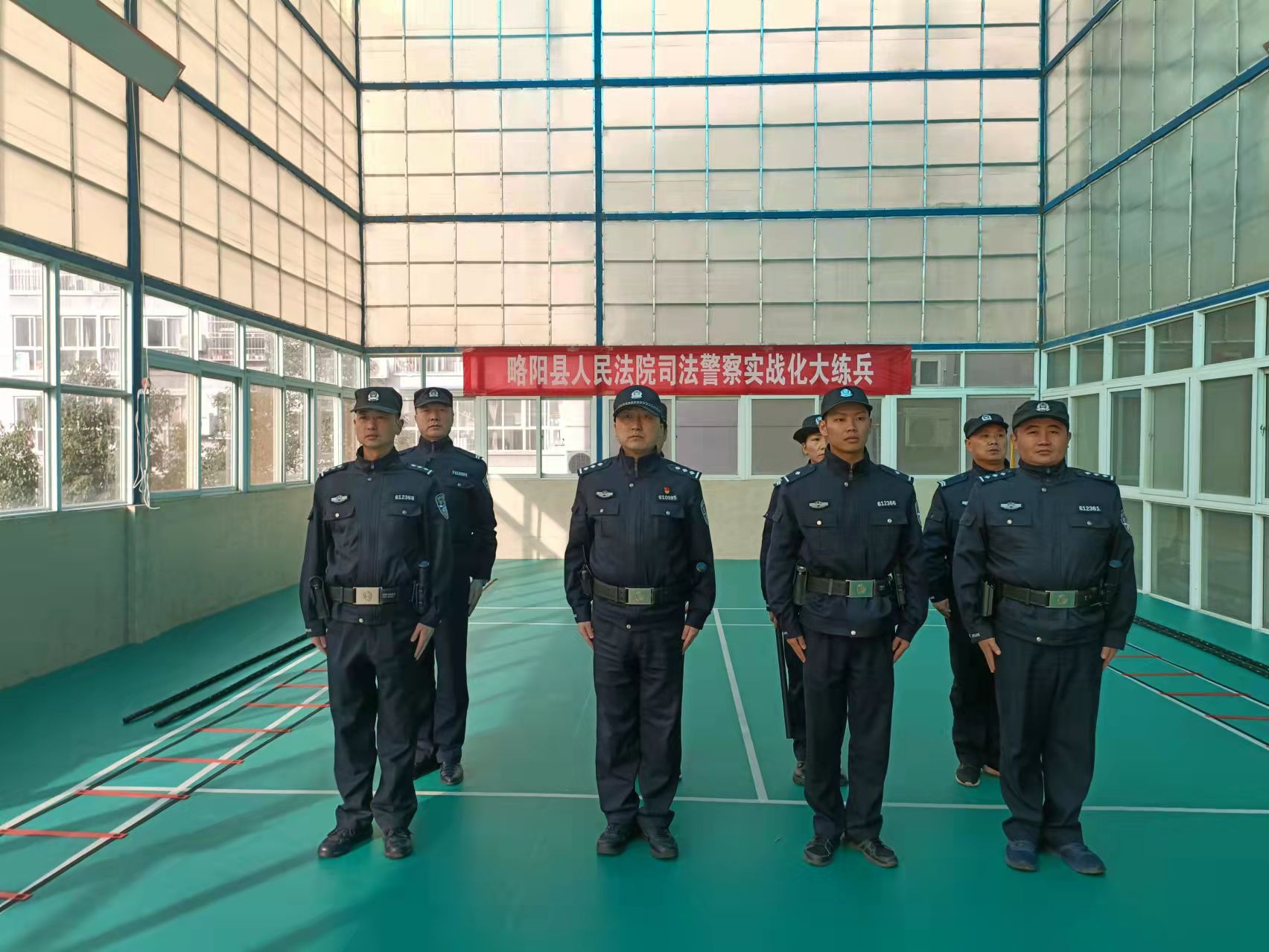 略阳法院司法警察大队圆满完成实战化训练考核