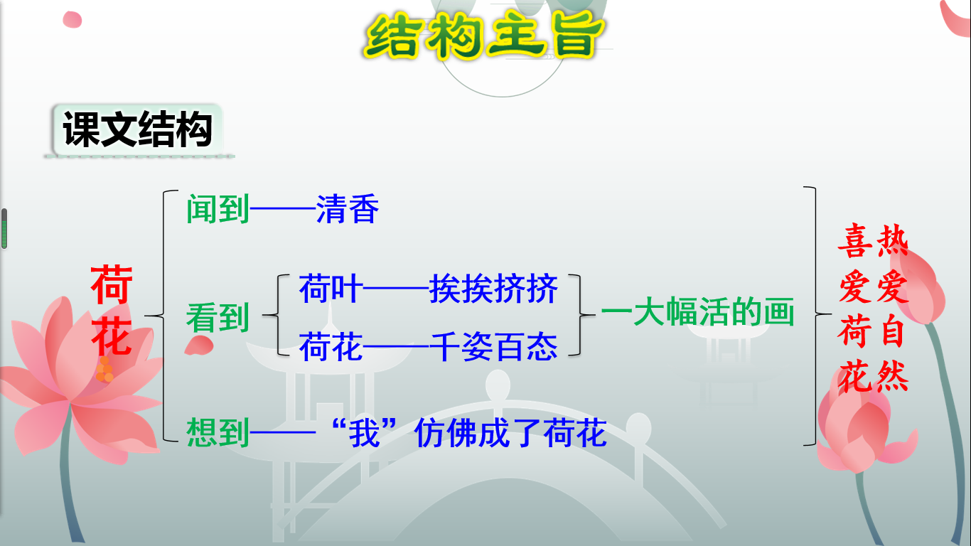 三年级语文《荷花》，老师整理精华知识点，孩子学习有效率！