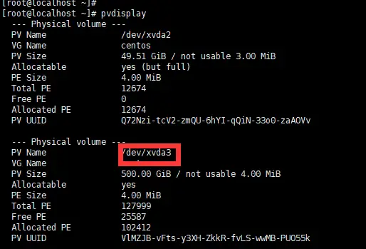 XenServer Linux虚拟机扩容根 / LVM磁盘分区