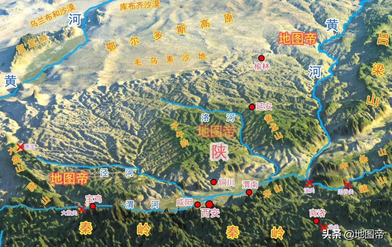 三国函谷关地图图片