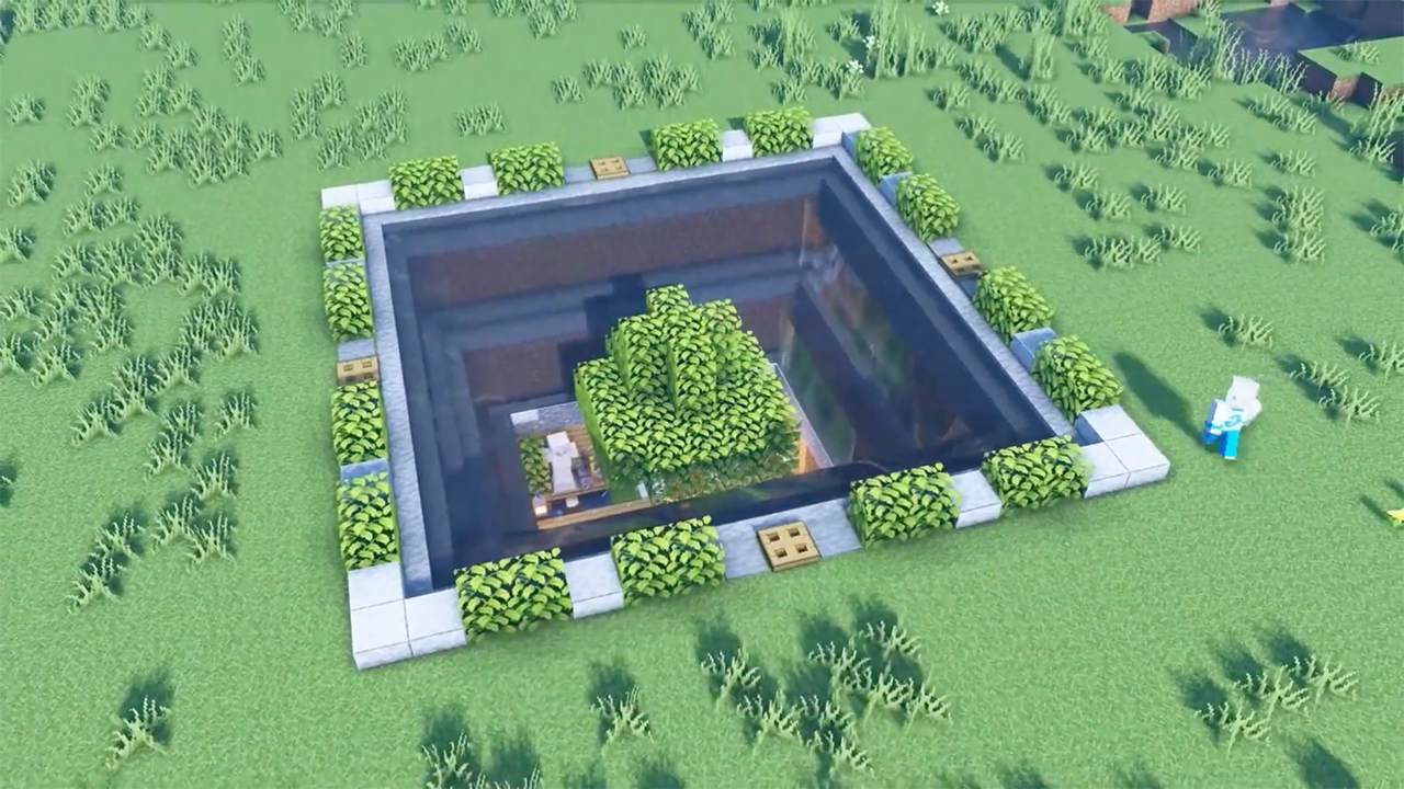 我的世界：地下堡垒如何建造？看完的同学都说好，没有任何难度