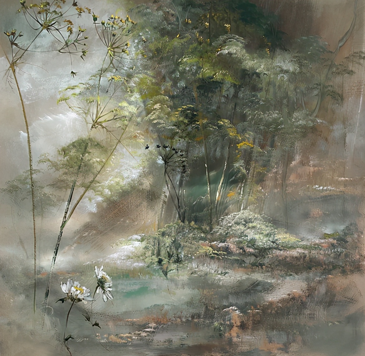 巴黎美院的天才女画家，花10年在自家的墙壁上作画，我被美哭了