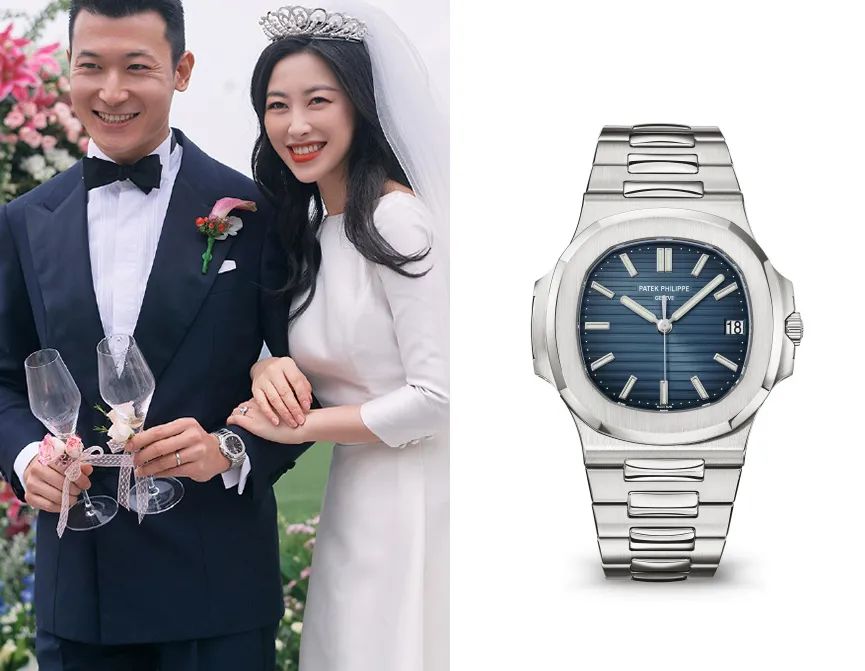 朱珠婚礼戴Tasaki，新郎戴百达翡丽，结婚珠宝腕表怎么配？