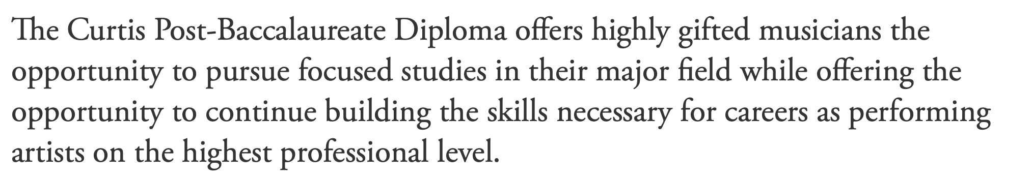 「音乐职业背景提升」Hi, 是你不可错过的柯蒂斯音乐学院哦